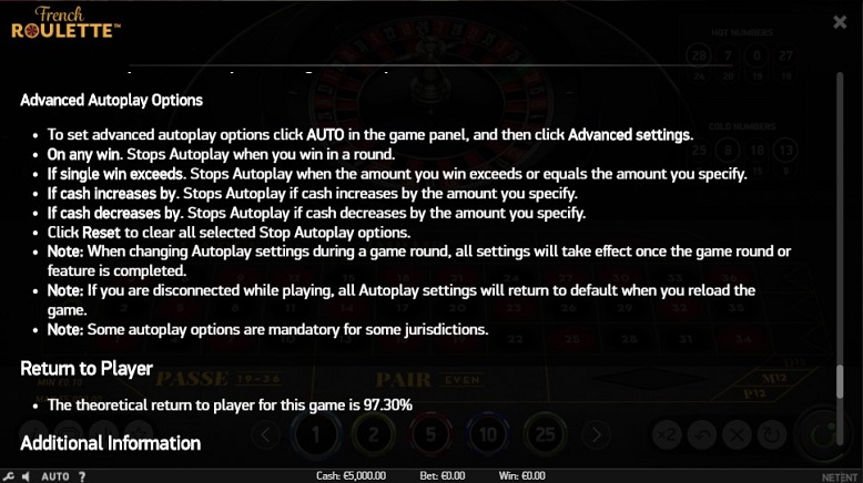 French Roulette от NetEnt