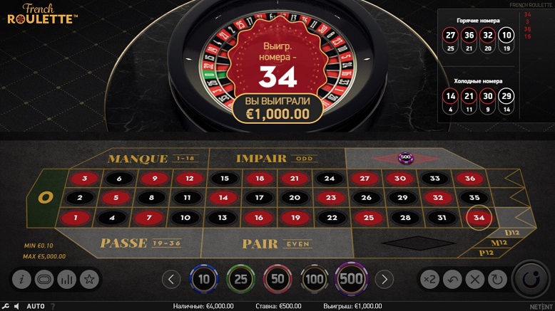 French Roulette от NetEnt