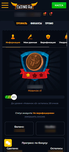 Вход в аккаунт