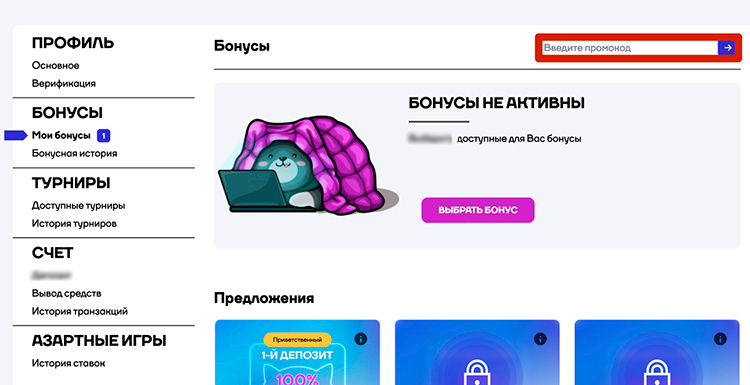 Как использовать бонус-код
